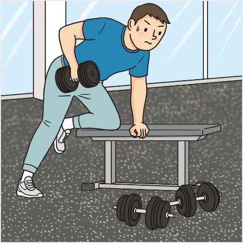 スポーツジム専用ゴムマットがあります