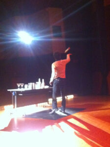 ミスター＆ミス北海道大学（学園祭？）のステージにゴムマットを提供させていただきました