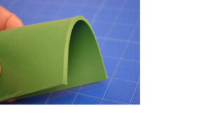 玄関マットにグリーン（緑）のゴムマット