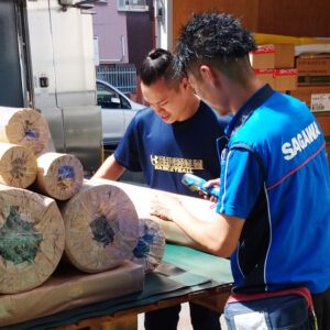 【ゴムシート即日出荷】ゴムを切って、梱包して、佐川急便さんで出荷！