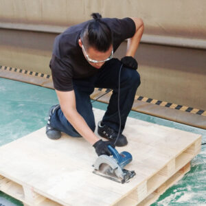 【パレット作り】ゴムシート出荷用のパレットを自作しています