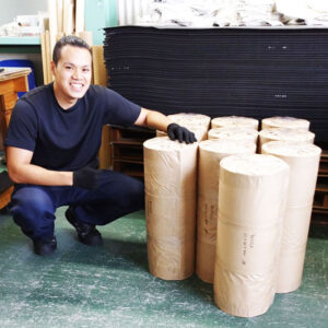 【当日出荷】補強布入りゴム10mm厚 帯切り 現場直送！