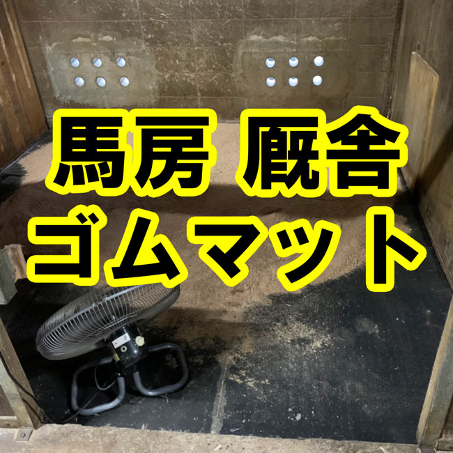 乗馬クラブ（乗馬教室）の馬房の養生にリサイクルゴムマットを使っていただきました