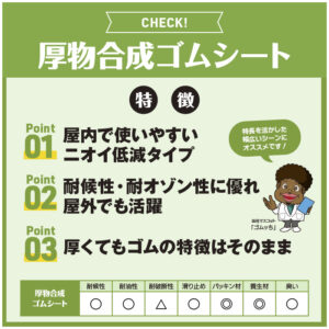 厚物合成ゴムシート 画像