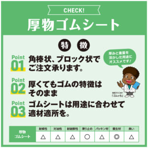 厚物ゴムシート 画像