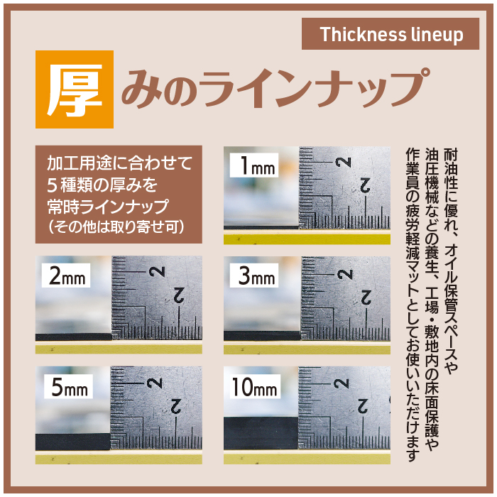 耐油性に優れたゴムシート 画像