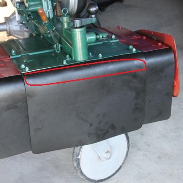 耕運機の泥よけマット