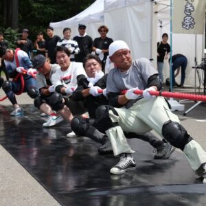 綱引きの滑り止め対策に