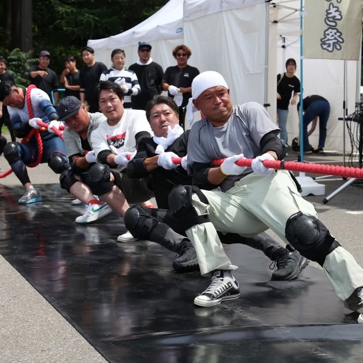 綱引きの滑り止め対策に